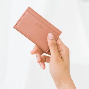 Baggu Leather Card Holder Terracotta